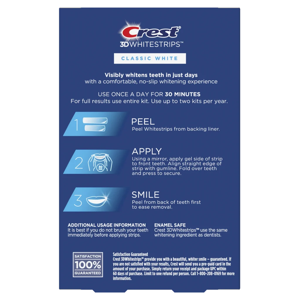 Crest 3D Whitening Strips Enamel Safe