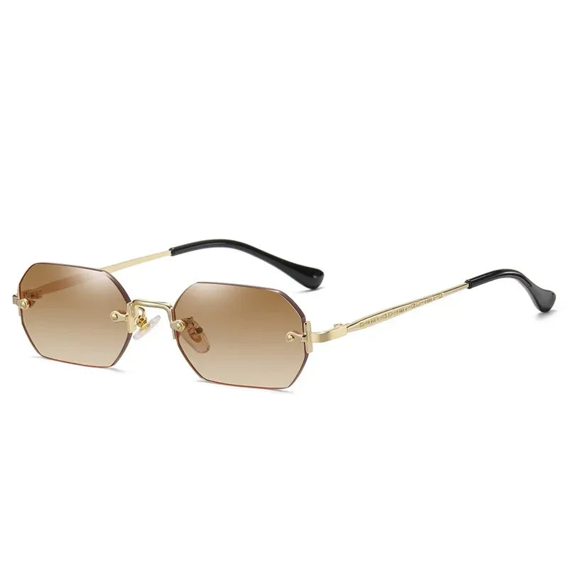 Luxury Vintage Sunglasses Unisex Rimless Design