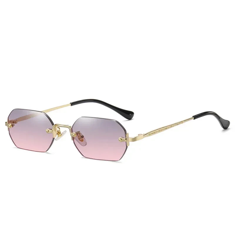 Luxury Vintage Sunglasses Unisex Rimless Design