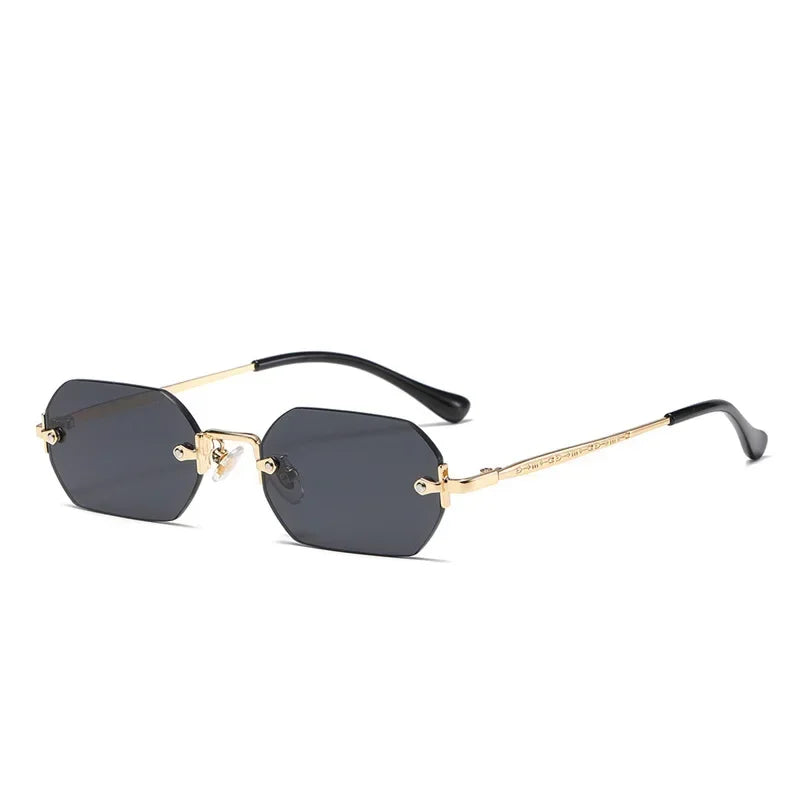 Luxury Vintage Sunglasses Unisex Rimless Design