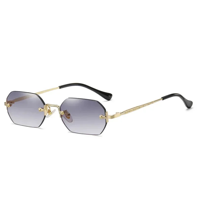 Luxury Vintage Sunglasses Unisex Rimless Design