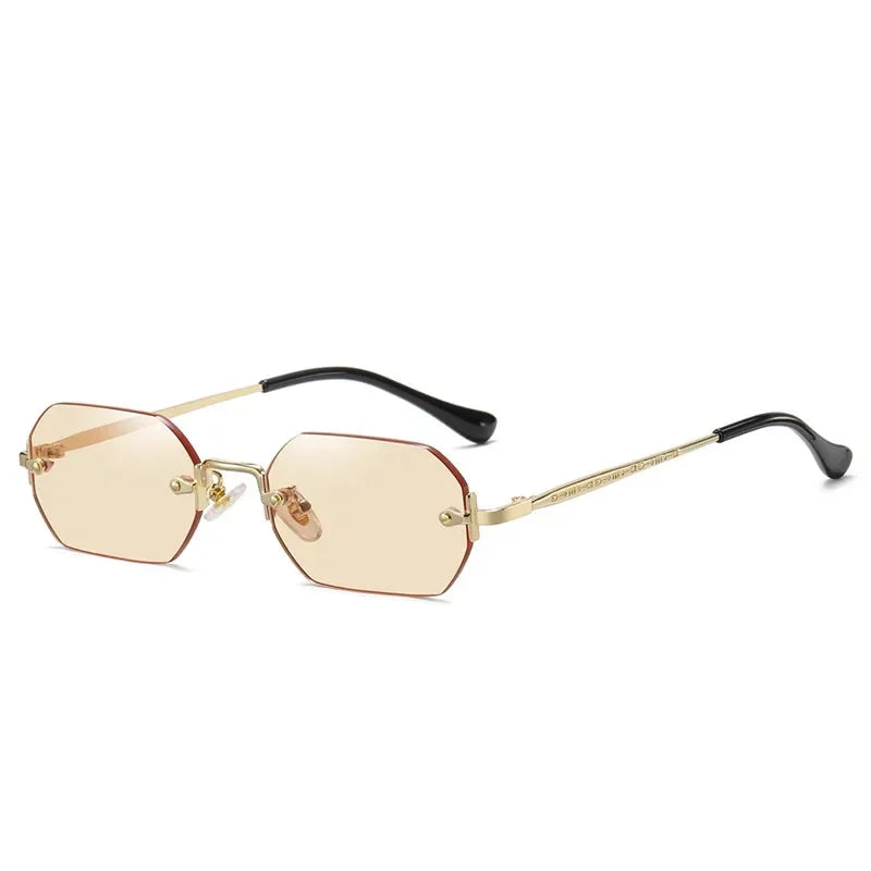 Luxury Vintage Sunglasses Unisex Rimless Design