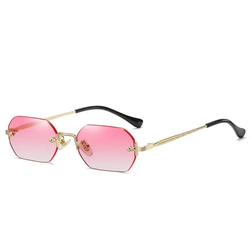 Luxury Vintage Sunglasses Unisex Rimless Design
