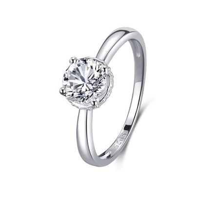 Micro-inlaid Diamond Ring S925 Silver Classic