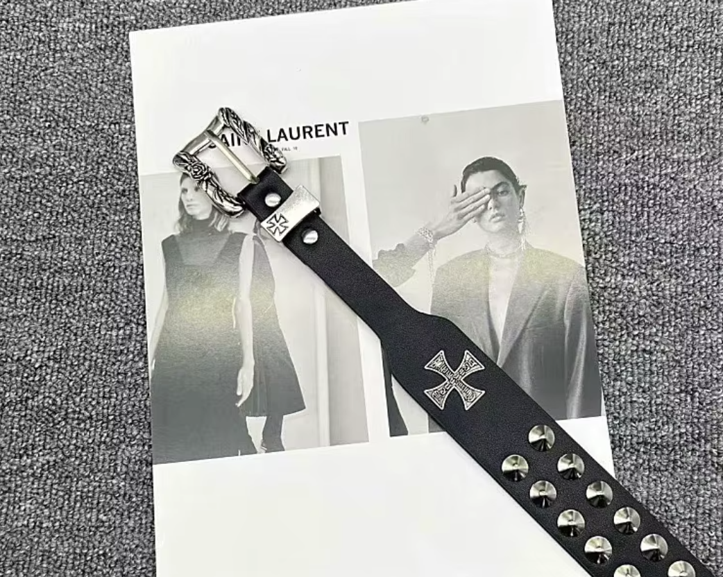 Chrome & Hearts Faux Leather Belts - Pack of 2