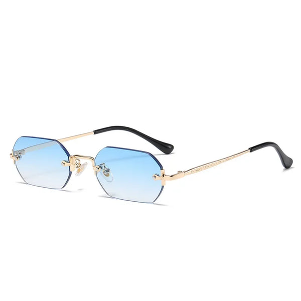 Luxury Vintage Sunglasses Unisex Rimless Design