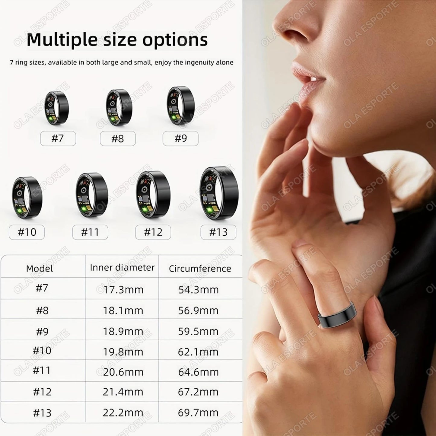 Smart Ring- Blood Pressure Heart Rate Sleep Monitoring