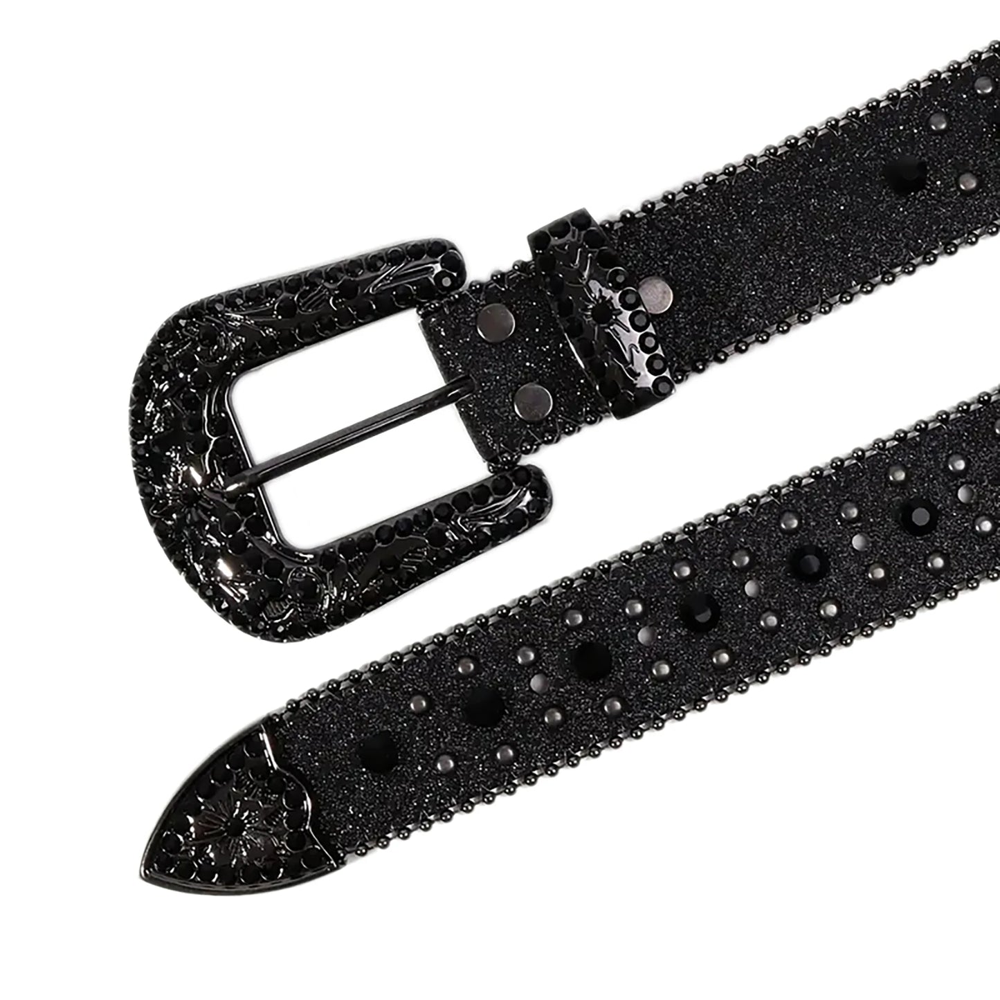 Rockstar Rhinestone buckle diamond decorated design